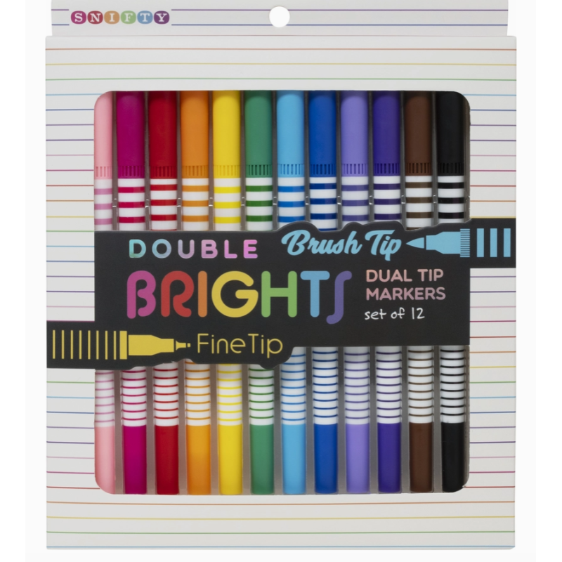 SET DE FEUTRES DOUBLE POINTE SNIFTY