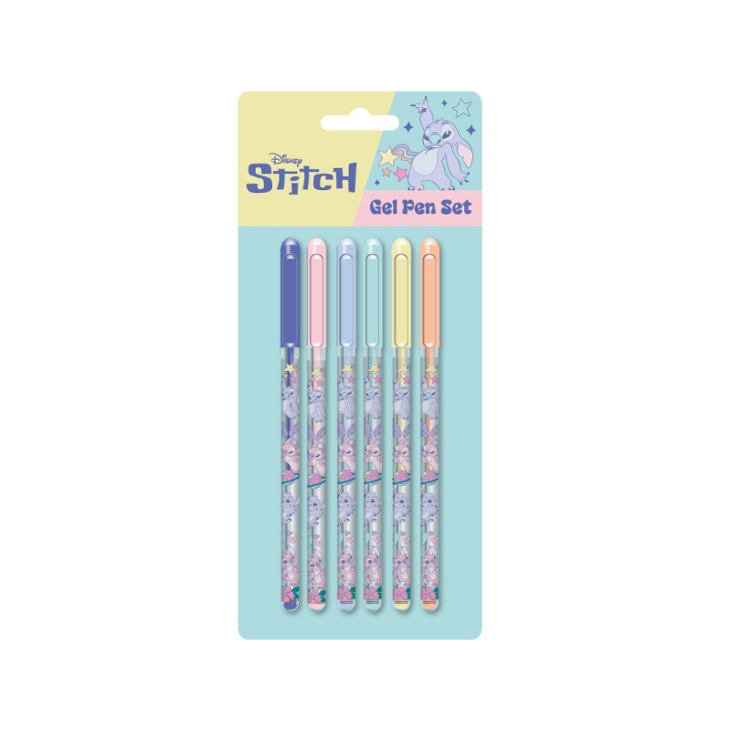 Coffret de 6 Stylos Gel Stitch - Disney