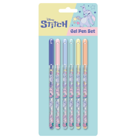 Coffret de 6 Stylos Gel Stitch - Disney