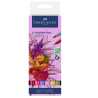 PACK  6 FEUTRE DOUBLE POINTE A EAU FABER-CASTELL FLOWERS