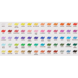 SET DE 60 FEUTRES ACRYLIQUE KINGART POINTE 2MM