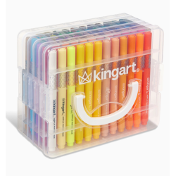 SET DE 60 FEUTRES ACRYLIQUE KINGART POINTE 2MM