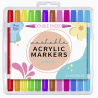 SET DE 24 FEUTRES ACRYLIQUE DOUBLE POINTES
