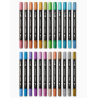 SET DE 24 FEUTRES ACRYLIQUES METALLIQUES double pointes KINGART