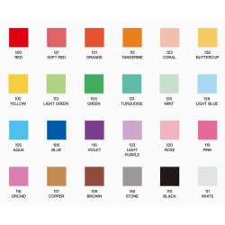 SET DE 24 FEUTRES ACRYLIQUE POINTE NORMAL VARIETY KINGART