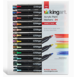SET DE 24 FEUTRES ACRYLIQUE POINTE NORMAL VARIETY KINGART