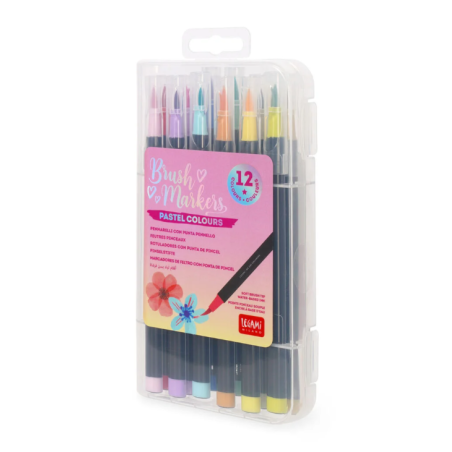 Set de 12 Feutres Pinceaux Pastel Colours - Brush Markers LEGAMI