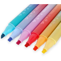 SET DE 6 FEUTRES DOUBLE POINTE MEOW LEGAMI