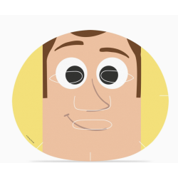 Masque en tissu pour visage Woody - Toy Story