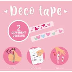 Stylo de Ruban Décoratif - Deco Tape Coeur LEGAMI