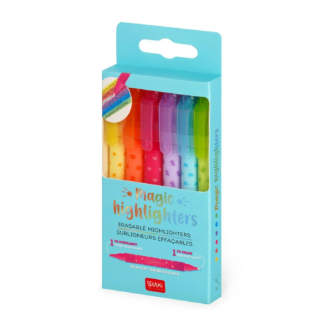 Set de 6 Surligneurs Effaçables - Magic Highlighters LEGAMI