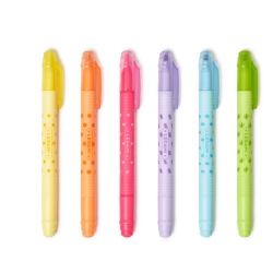 Set de 6 Surligneurs Effaçables - Magic Highlighters LEGAMI
