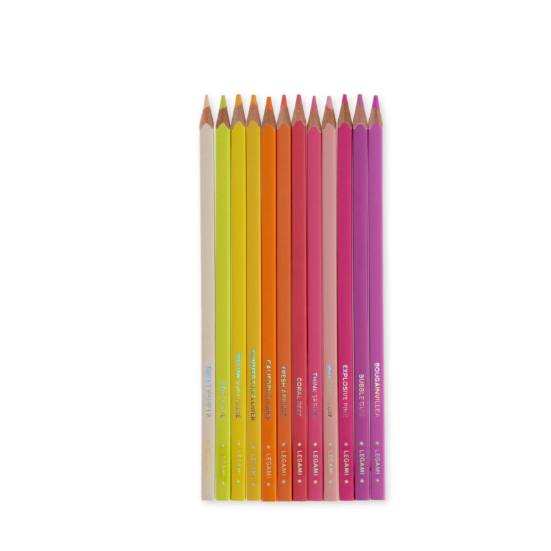 Set de 12 Crayons de Couleur Sunset Palette - Live Colourfully LEGAMI