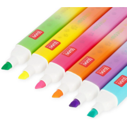 Set de 6 surligneurs à double pointe Kitty Meow LEGAMI