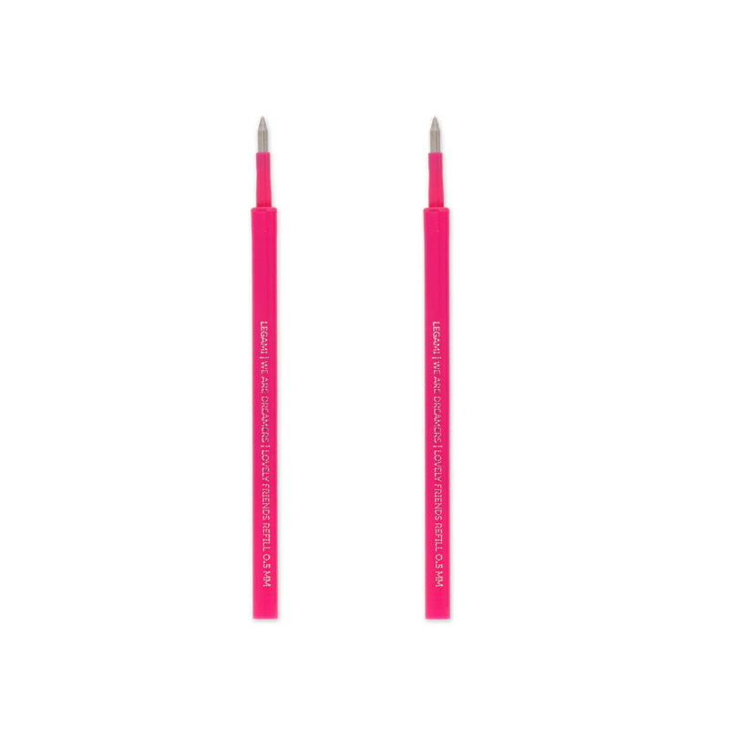 Set de 2 Recharges pour Stylo à Encre Gel Lovely Friends Encre Rose LEGAMY