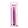 Set de 3 Recharges pour Stylo à Encre Gel Effaçable Encre VIOLET Erasable Pen LEGAMI