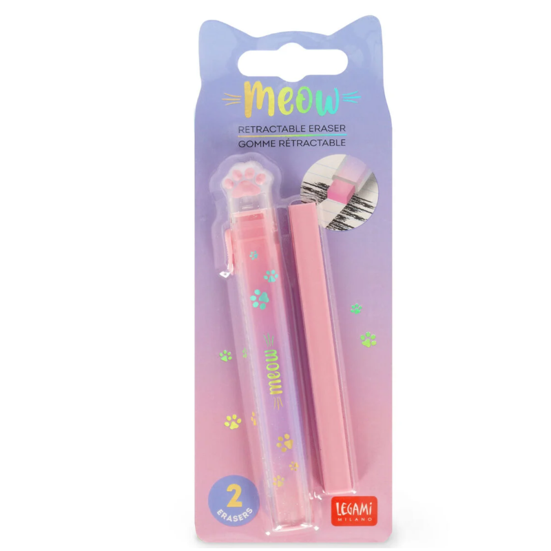 Gomme Rétractable avec Recharge Meow LEGAMI