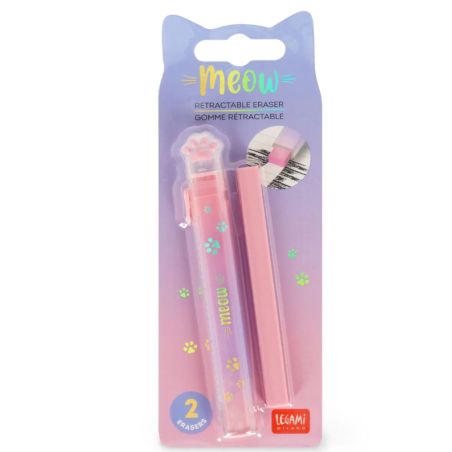 Gomme Rétractable avec Recharge Meow LEGAMI