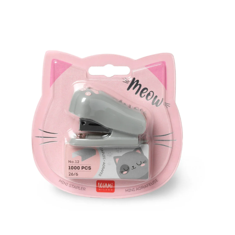 Mini Agrafeuse avec Dégrafeuse Kitty Meow LEGAMI