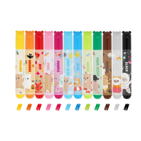 Set de 12 Feutres Teddy Friends LEGAMI