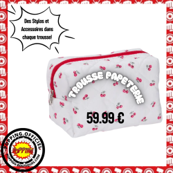 TROUSSE MOTIF CERISE...