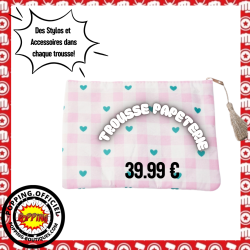 TROUSSE VICHY COEUR ROSE...