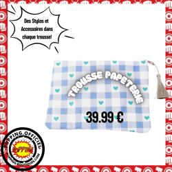 TROUSSE VICHY COEUR BLEU...