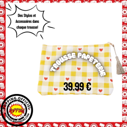 TROUSSE VICHY COEUR JAUNE...