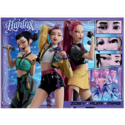 PUZZLE 100 pièces XXL Fans Heureux - KPOP DEMON HUNTERS