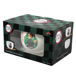 Demon Slayer Bol à ramen avec baguettes Tanjiro 414 ml
