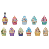 Blind Bag Porte-Clé Mousse 3D Mystère Princesses Cupcake - Disney