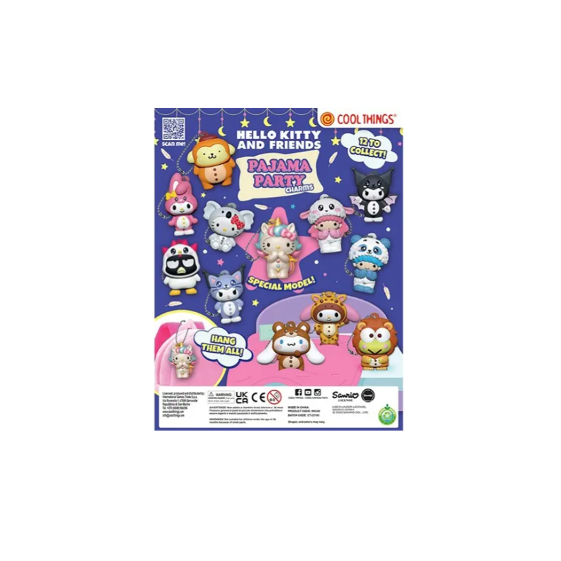 Blind box figurines charms Hello Kitty pyjama party