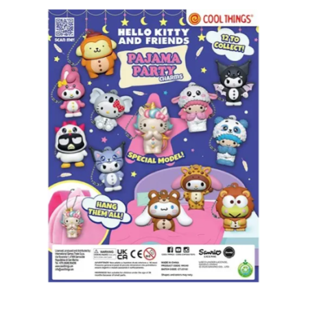 Blind box figurines charms Hello Kitty pyjama party