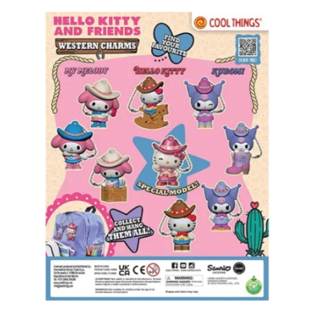 Blind box figurine capsule Hello kitty Western charms