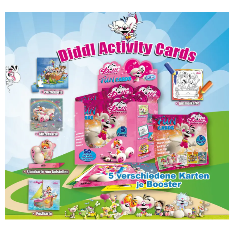 Blind bag booster de cartes d'activités Diddle