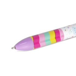 Stylo à Bille à Deux Couleurs Licorne Click&Clack LEGAMI