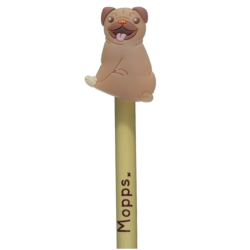 Blind Box Crayon Mopps Pug avec Embout Figurine