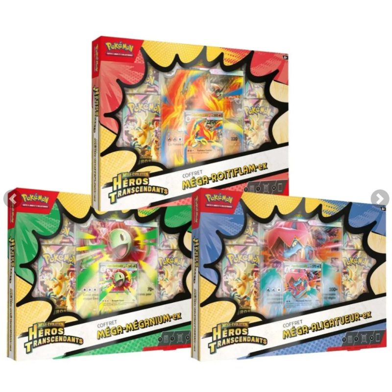Blind bag coffret boosters et cartes Pokémon ME 2.5 Héros Transcendants