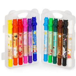 SET DE 12 CRAYONS DE CIRE TORSADABLES TEDDY FRIENDS LEGAMI
