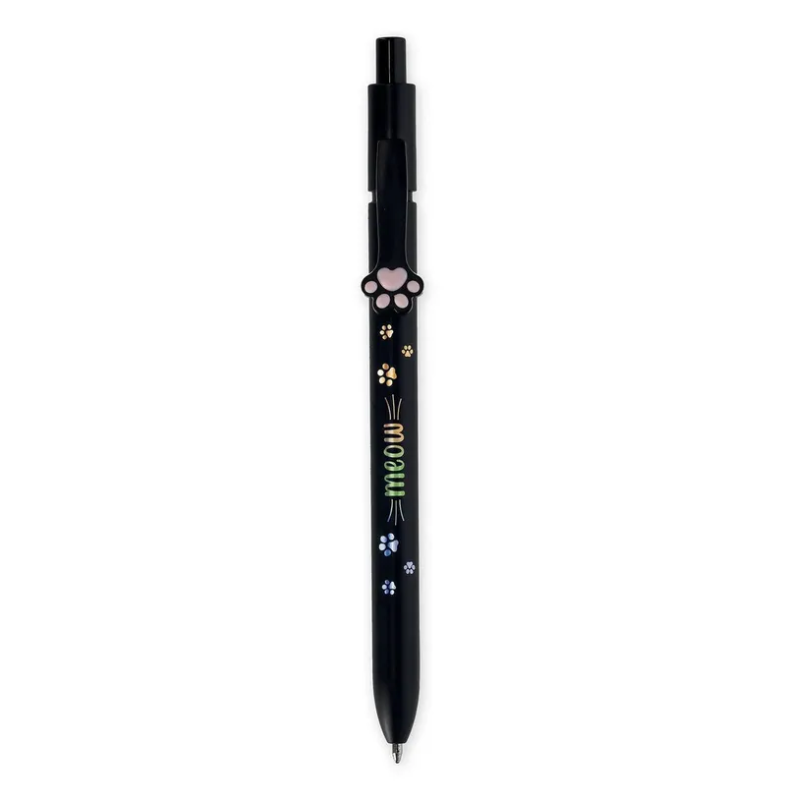 Stylo à Bille thème Chaton Encre noir Meow LEGAMI