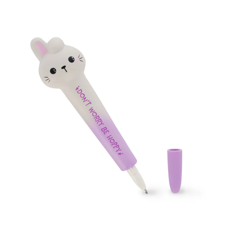Stylo à Encre Gel Antistress LAPIN Squeezies LEGAMI