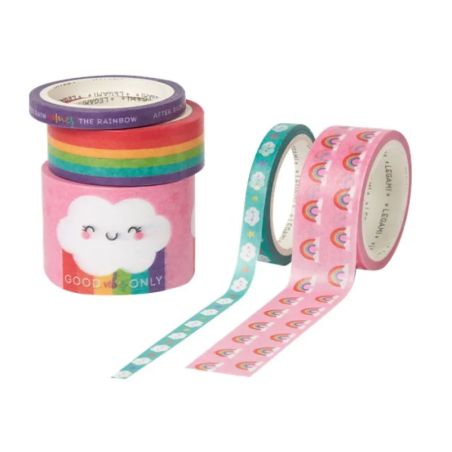 Set de 5 Washi Tape Décoratifs en Papier Arc en Ciel Tape by Tape LEGAMI