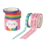 Set de 5 Washi Tape Décoratifs en Papier Arc en Ciel Tape by Tape LEGAMI
