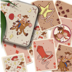 Jeu de cartes dans une boite en métal - Toy story - Disney/Pixar
