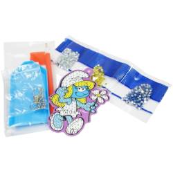 Porte-clés Schtroumpfette –Diamond Paint - Les Schtroumpfs – 9 cm