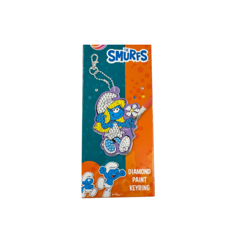 Porte-clés Schtroumpfette –Diamond Paint - Les Schtroumpfs – 9 cm