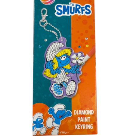 Porte-clés Schtroumpfette –Diamond Paint - Les Schtroumpfs – 9 cm
