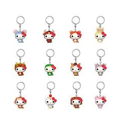 Blind bag porte-clé Hello Kitty animaux