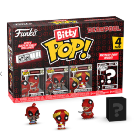 Pack de 4 Bitty POP Deadpool Dinopool - Marvel