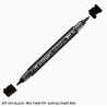 FEUTRE ACRYLIQUE DOUBLE POINTE BRUSH FEUTRE PRO KINGART NOIR APT-0111